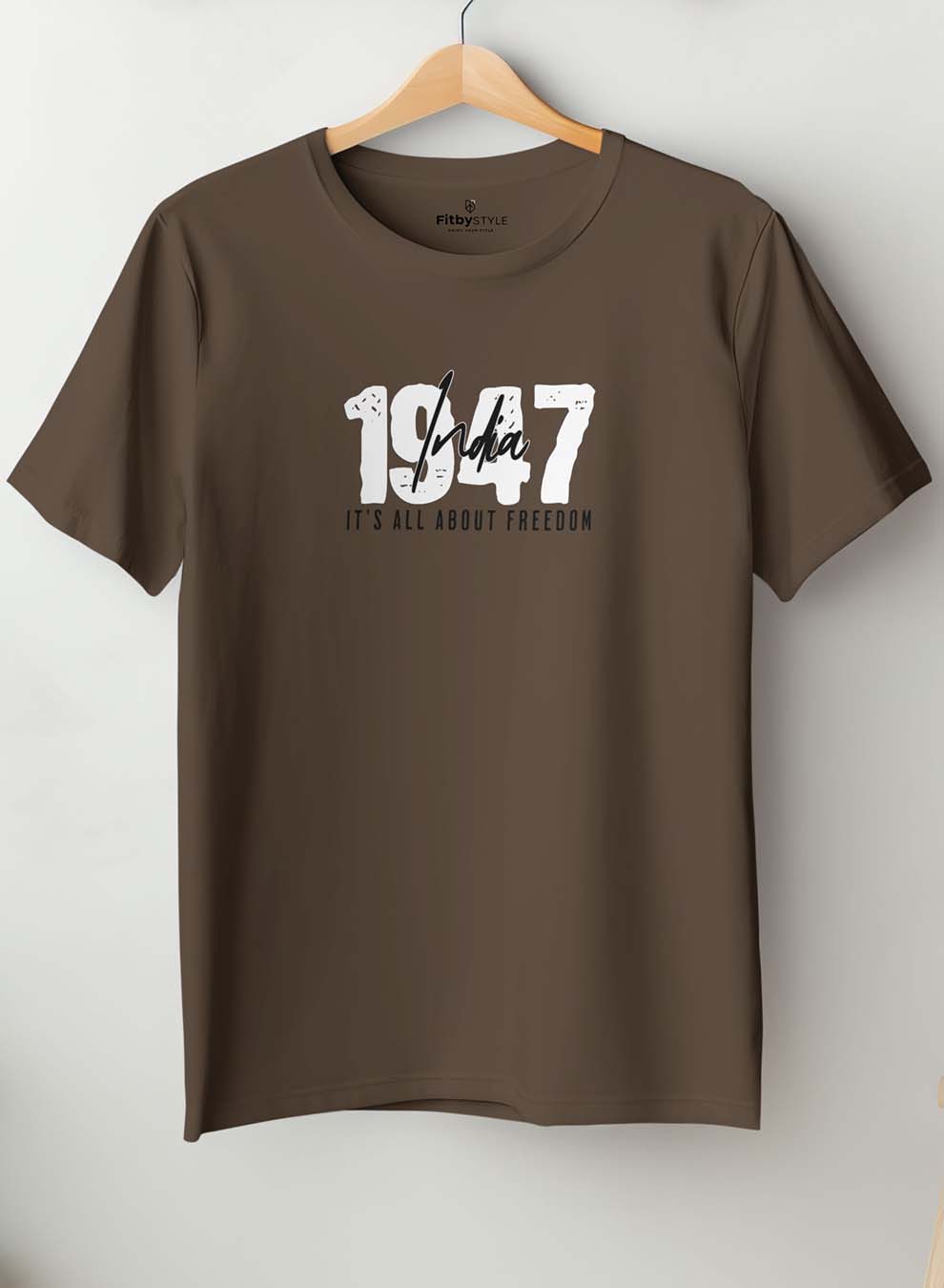 Freedom 47 Brown Half Sleeve T-Shirt