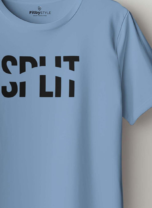 Split Cool Blue Classic T-shirt