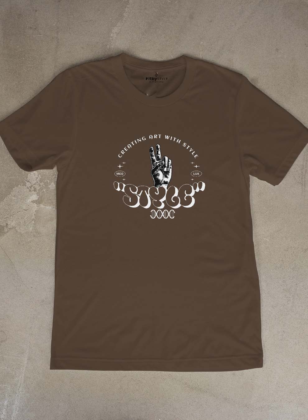 Art With Style Brown T-Shirt