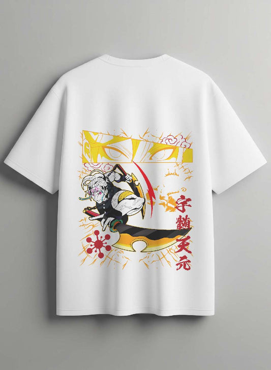 Tengen Uzui White Oversized Tshirt